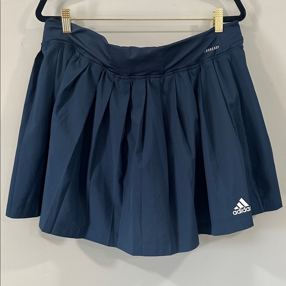 Adidas AEROREADY Skirt Women's XLTennis Golf Athletic Blue Pleated Preppy